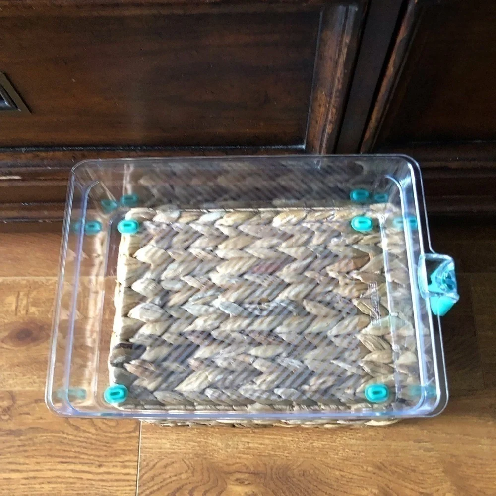 Frigidaire clear refrigerator food organizer with handle